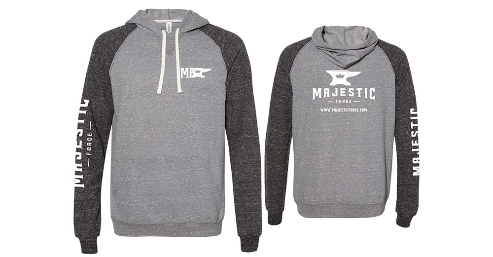 grey and black Majestic Forge Hoodie